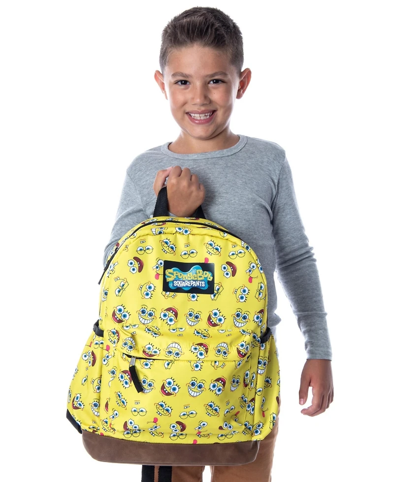 Nickelodeon SpongeBob SquarePants Funny Face Expressions All-Over Print Backpack