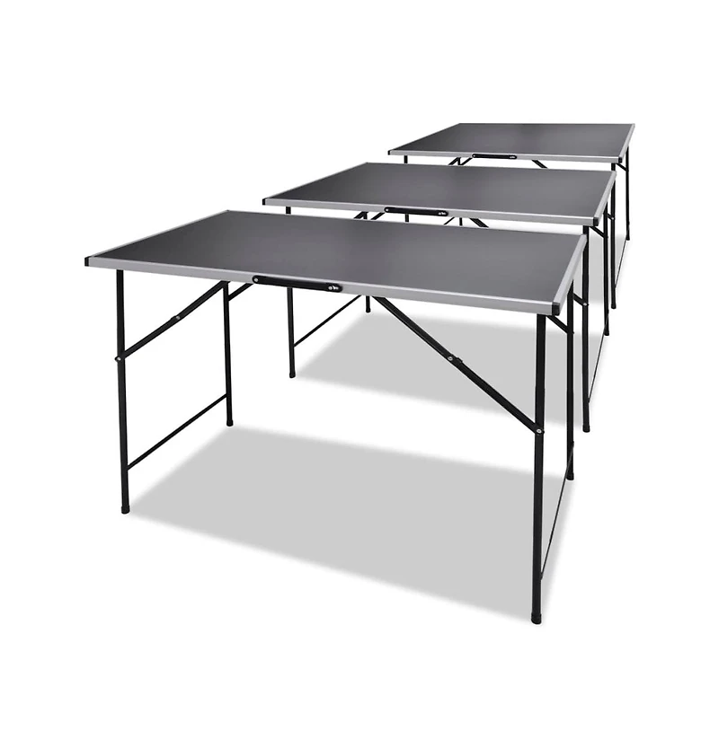 vidaXL Pasting Tables 3 pcs Foldable
