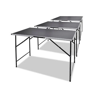 vidaXL Pasting Tables 3 pcs Foldable