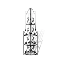 Corner Plant Rack Black 14.2"x23.6"
