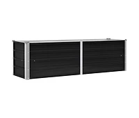 Garden Raised Bed Anthracite 63"x15.7"x17.7" Galvanized Steel