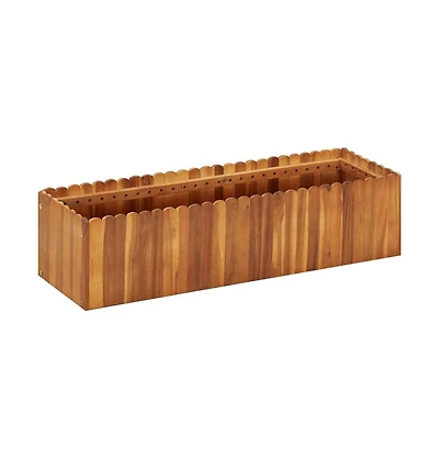 Garden Raised Bed 39.3"x11.8"x9.8" Solid Acacia Wood