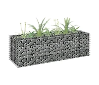 Gabion Raised Bed Galvanized Steel 35.4"x11.8"x11.8"