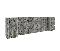 H-Shaped Gabion Planter Steel Wire 102.4"x15.7"x31.5"