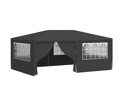Professional Party Tent with Side Walls 13.1'x19.7' Anthracite 0.3 oz/ft²