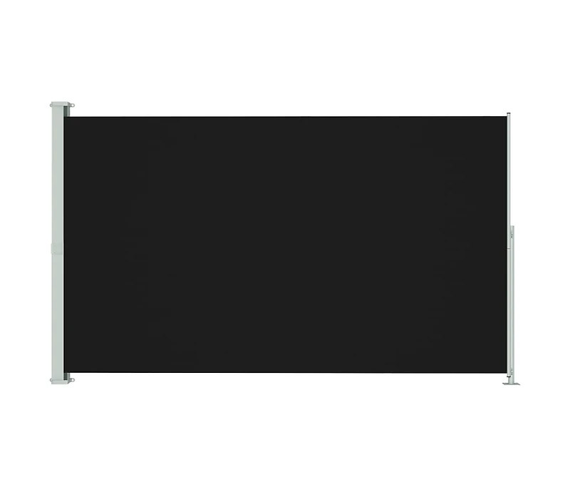 Patio Retractable Side Awning 70.9"x118.1" Black