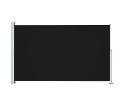 Patio Retractable Side Awning 70.9"x118.1" Black