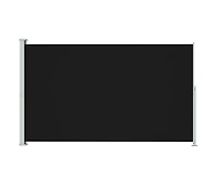 Patio Retractable Side Awning 70.9"x118.1" Black