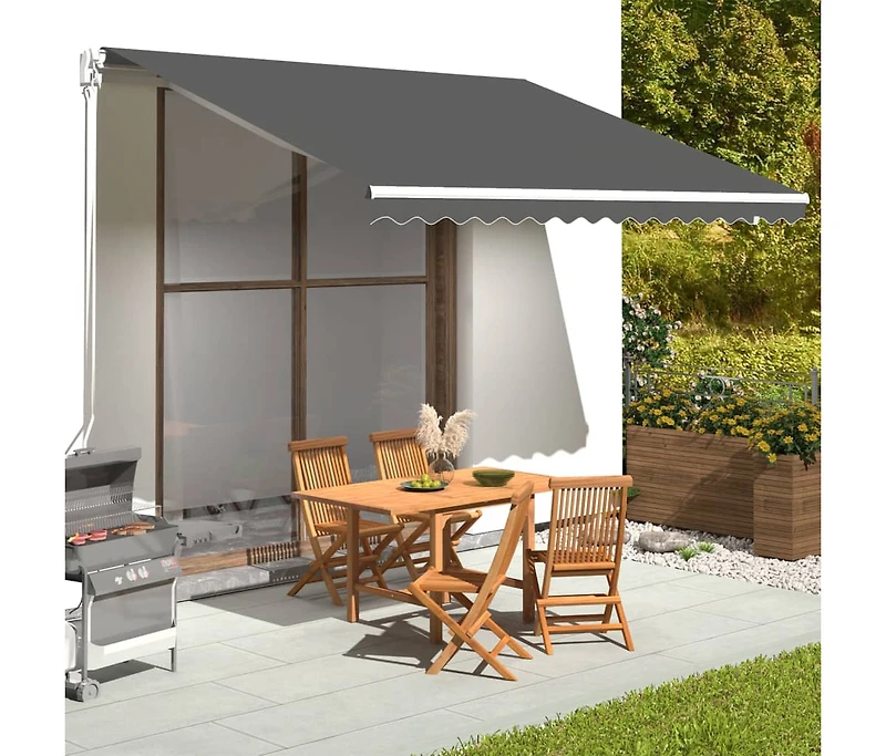 Replacement Fabric for Awning Anthracite 13.1'x11.5'