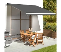 Replacement Fabric for Awning Anthracite 13.1'x11.5'