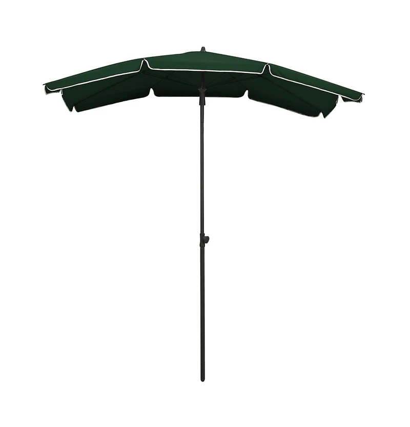 Garden Parasol with Pole 78.7"x51.2" Green