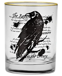 Culver 14-Ounce 22 Carat Gold-Tone Rim Dof (Double Old Fashioned) Glass Set of 4