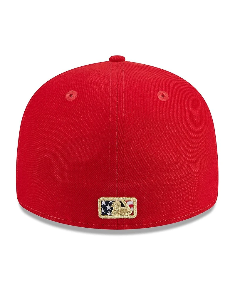 Men's New Era Red Washington Nationals 2023 Fourth of July Low Profile 59FIFTY Fitted Hat