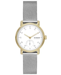 Skagen Women's Kuppel Lille Quartz Three Hand Silver-Tone Stainless Steel Watch, 32mm