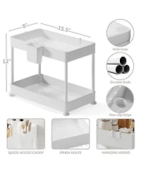 StorageBud Under Sink Bathroom & Kitchen Cabinet Organizer