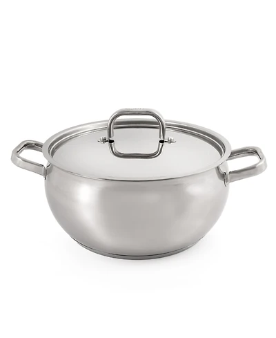 BergHOFF Belly Shape 18/10 Stainless Steel 9.5" Stock Pot with Ss Lid, 5.5qt.