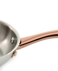 BergHOFF Ouro Gold 3pc 18/10 Stainless Steel Starter Set, Ss Lids , Rose Gold Handles