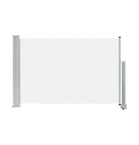 Patio Retractable Side Awning 23.6"x118.1" Cream