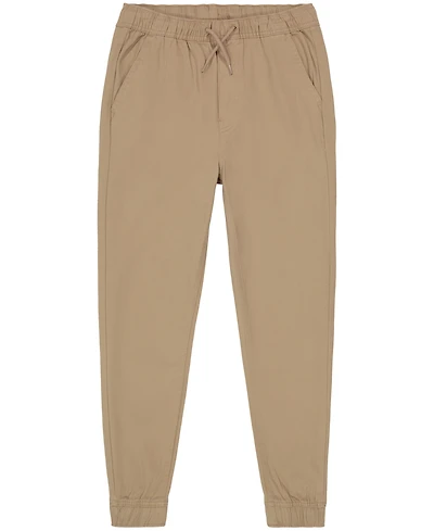 Nautica Big Boys Uniform Evan Tapered-Fit Stretch Joggers with Reinforced Knees