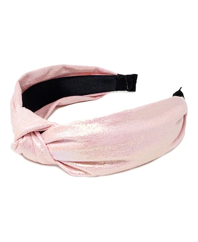 Tiny Treats Girls Pearl Shiny Knotted Headband