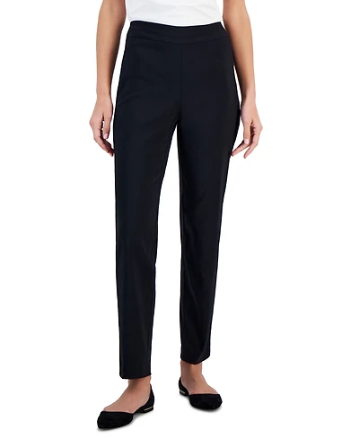 Jm Collection Petite Tummy-Control Cambridge Stretch Slim-Leg Pants, Created for Macy's
