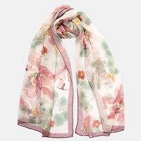 Monique - Long Sheer Silk Scarf for Women