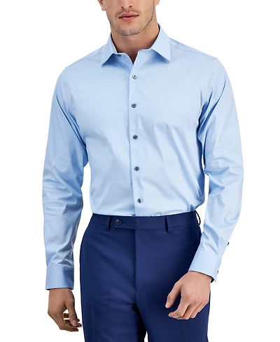 Alfani Men's Regular-Fit Temperature Regulating Solid Dress Shirt