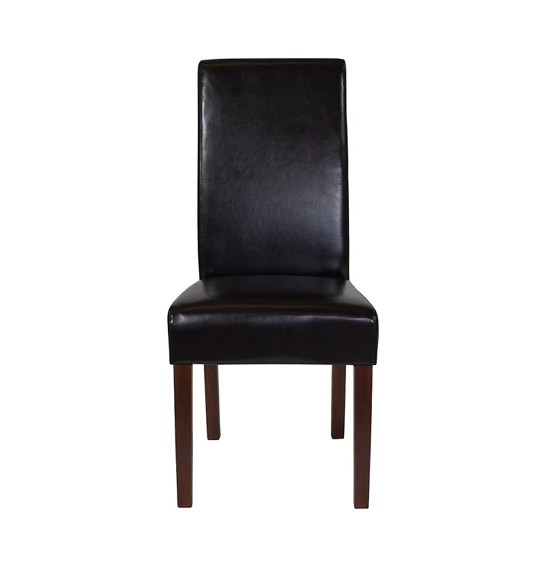 Emma+Oliver Two Mid-Century Parson'S Chairs And Finished Hardwood Frame For Kitchen, Dining Room & More