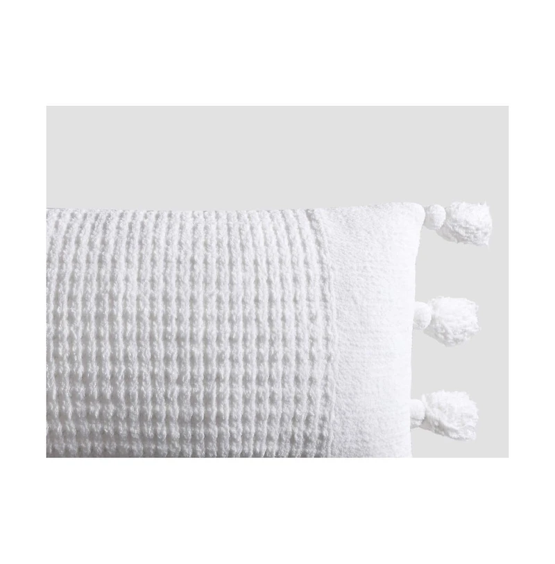 Sunday Citizen Braided Pom Decorative Pillow, 14" x 36"
