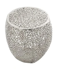 Rosemary Lane Aluminum Coral Accent Table Collection