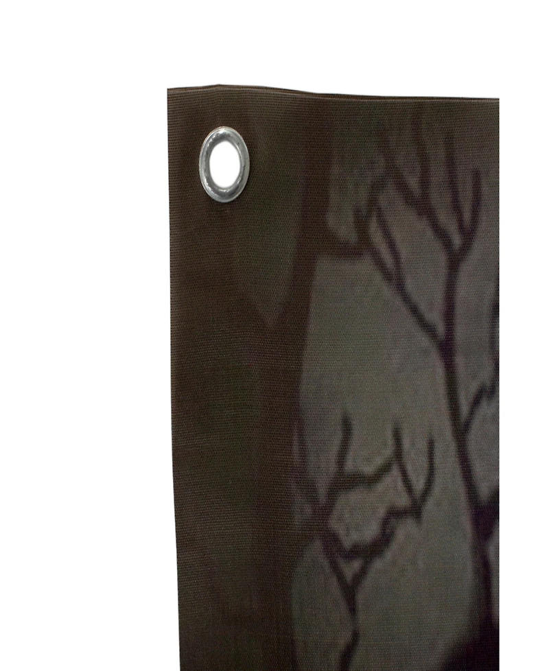 70.75" Scary Jack-o'-Lantern in Graveyard Halloween Door Decoration
