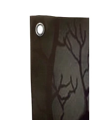 70.75" Scary Jack-o'-Lantern in Graveyard Halloween Door Decoration