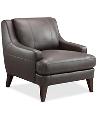 Closeout! Collyn 34" Modern Leather Chair, Created for Macy's