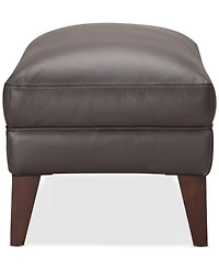 Closeout! Collyn 31" Modern Leather Ottoman, Created for Macy's