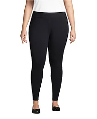 Lands' End Women's Plus Starfish Mid Rise Knit Leggings