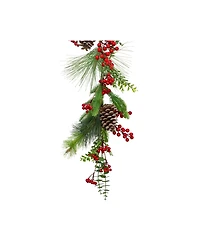 5' x 10" Berry Pine and Eucalyptus Artificial Christmas Garland - Unlit