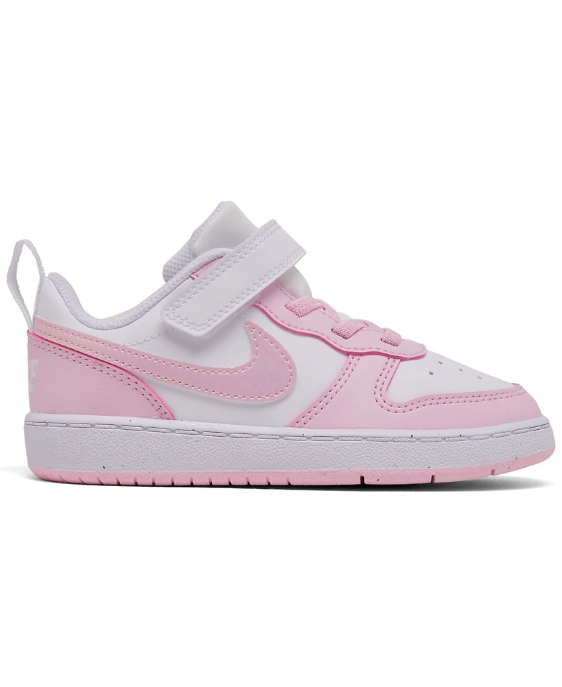 Nike Toddler Girls Court Borough Low Recraft Adjustable Strap Casual Sneakers from Finish Line