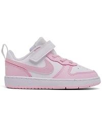 Nike Toddler Girls Court Borough Low Recraft Adjustable Strap Casual Sneakers from Finish Line