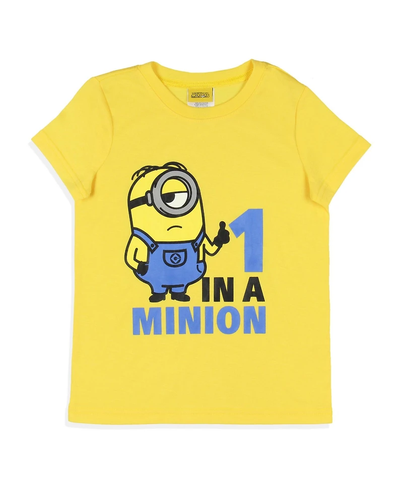 Despicable Me Girls Movie Minions 1 A Minion Sleep 2PC Pajama Short Set