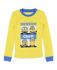 Despicable Me Toddler Boys Minions Crew Bob Stuart Phil Kevin Sleep Pajama Set
