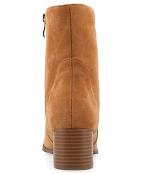 Journee Collection Women's Hayven Block Heel Almond Toe Booties