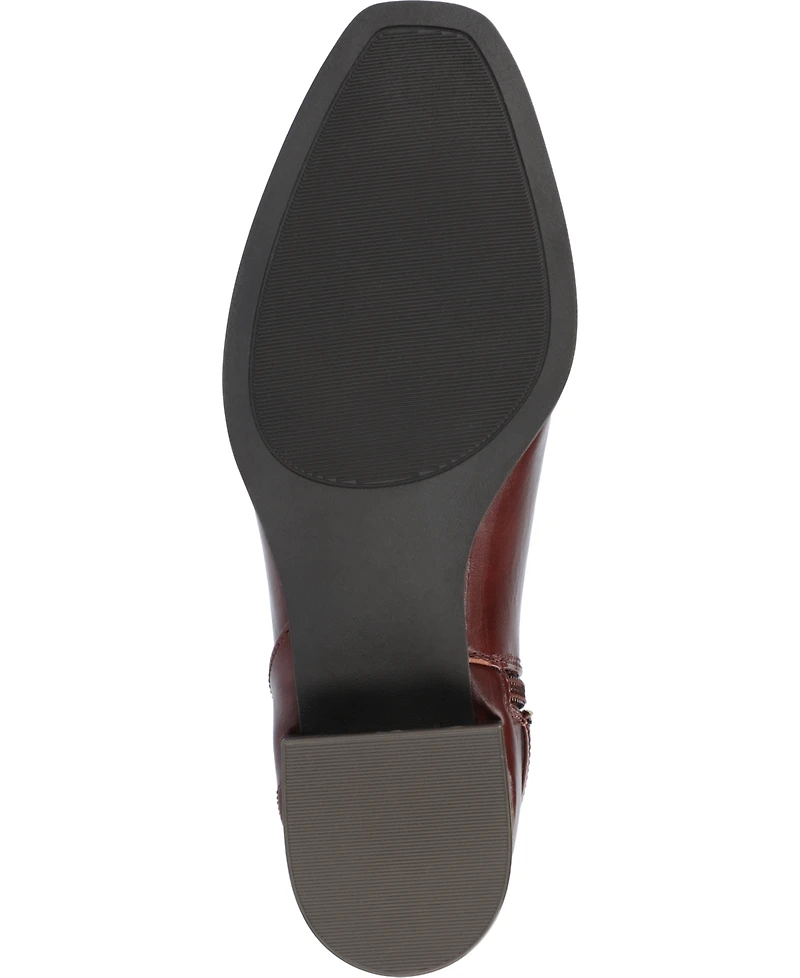 Journee Collection Women's Elley Buckle Strap Block Heel Booties