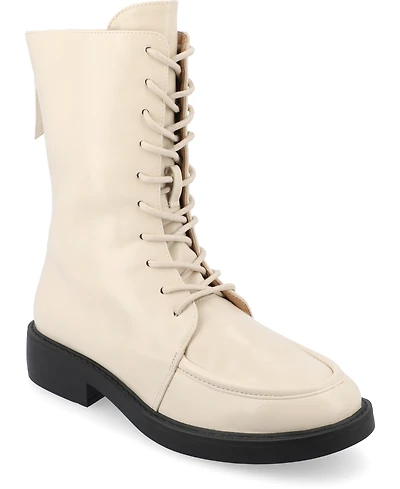 Journee Collection Women's Nikks Lace Up Combat Boots