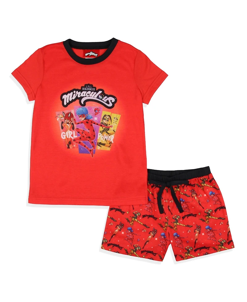 Miraculous Tales of Ladybug Girls Miraculous: & Cat Noir Sleep Pajama Set