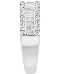 Effy Diamond Baguette & Round Band (7/8 ct. t.w.) 14k White Gold (Also available Gold)