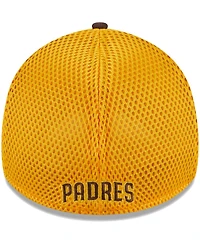 Men's New Era Brown San Diego Padres Team Neo 39THIRTY Flex Hat