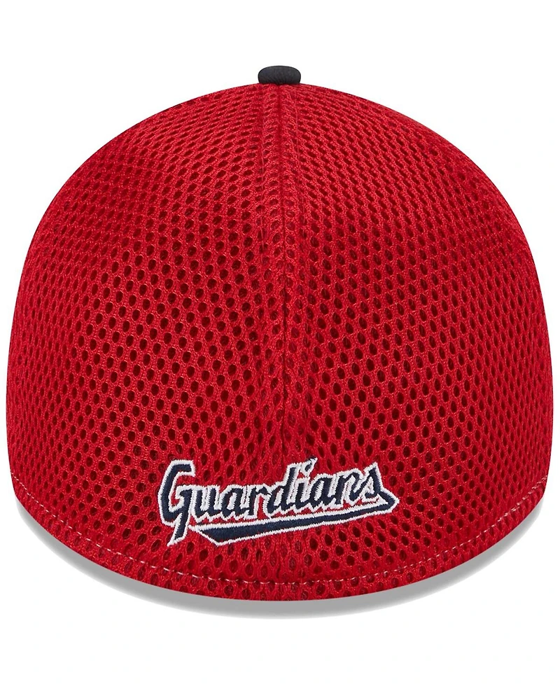 Men's New Era Navy Cleveland Guardians Team Neo 39THIRTY Flex Hat