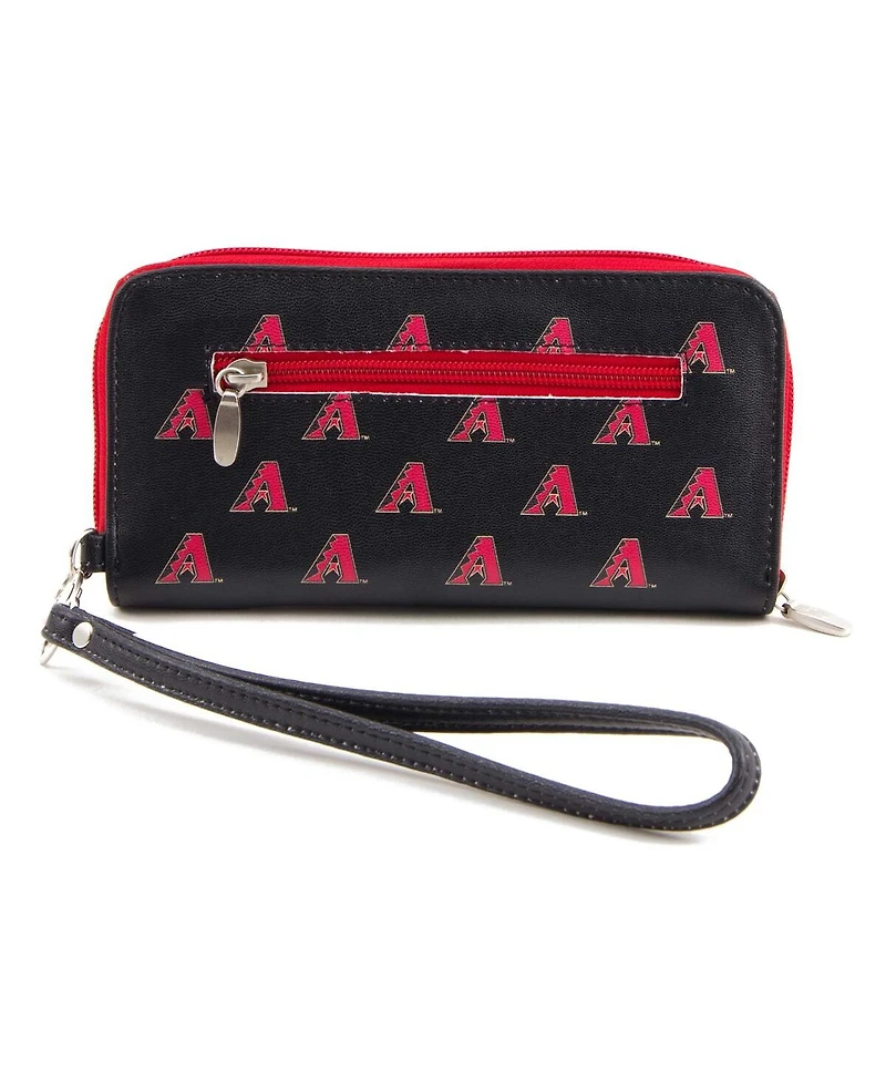 Women's Arizona Diamondbacks Zip-Around Wristlet Wallet