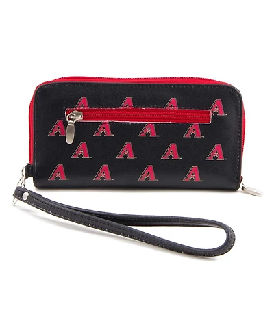 Women's Arizona Diamondbacks Zip-Around Wristlet Wallet