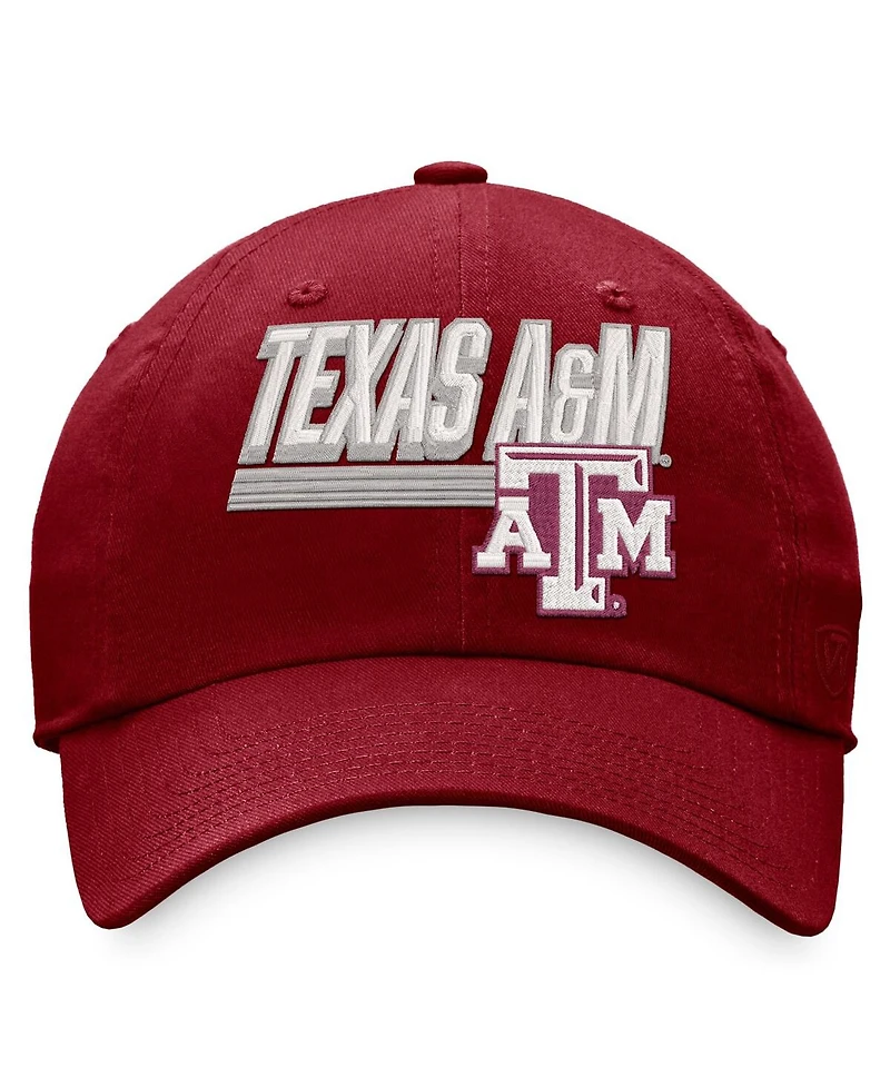 Men's Top of the World Maroon Texas A&M Aggies Slice Adjustable Hat